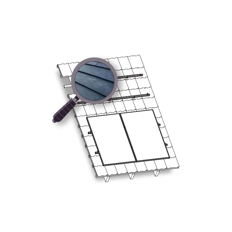 Structură KENO pentru FV cu 2 panouri. Tablă fălțuită