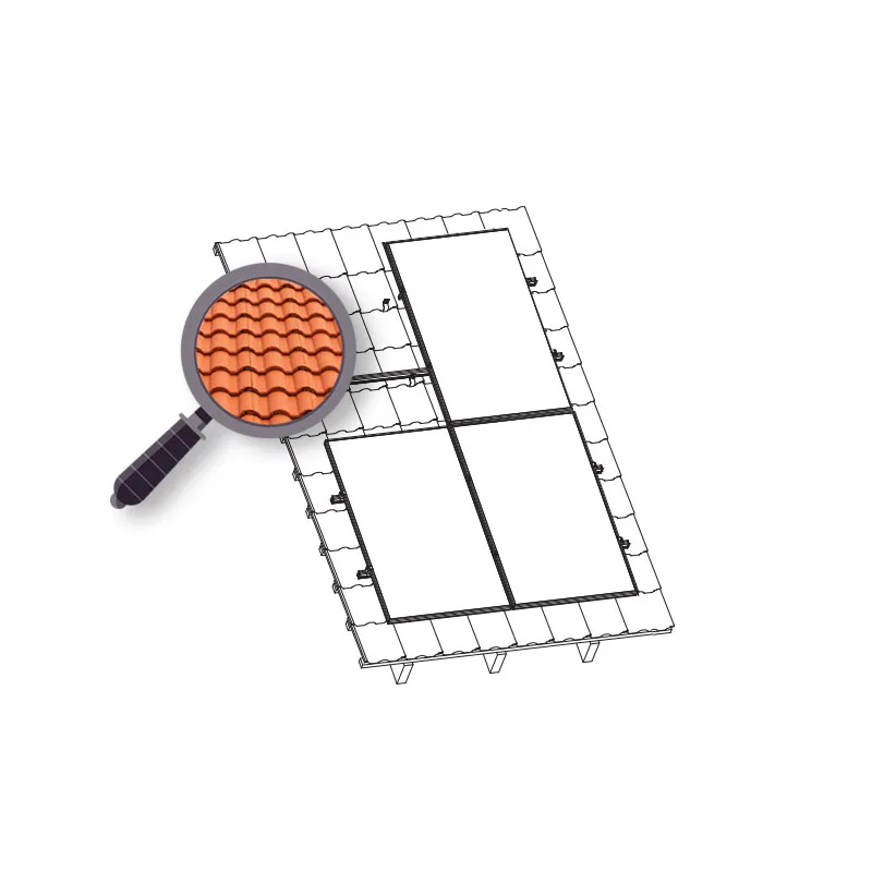 Structură KENO pentru FV cu 3 panouri. Țiglă