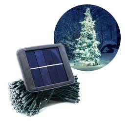 Ghirlandă LED solară SolarCentre Elan SS9944 – 200 LED-uri / 20 m, alb rece