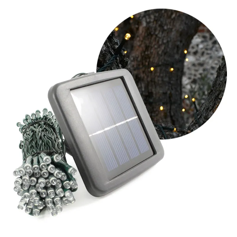 Ghirlandă LED solară SolarCentre Elan SS9946 – 200 LED-uri, 20 m, alb cald