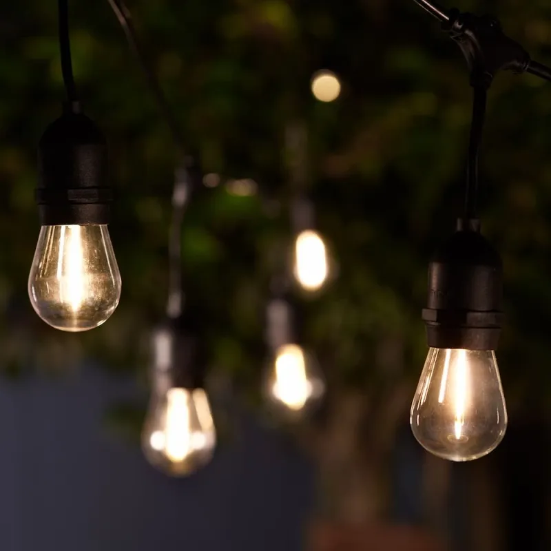 Ghirlandă LED solară SolarCentre Madison Drop Glass Bulb – 10 lumini
