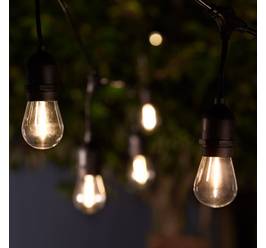 Ghirlandă LED solară SolarCentre Madison Drop Glass Bulb – 10 lumini