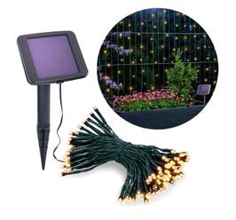 Ghirlandă luminoasă solară Esotec 102170 – 100 LED-uri, 12 m, alb cald