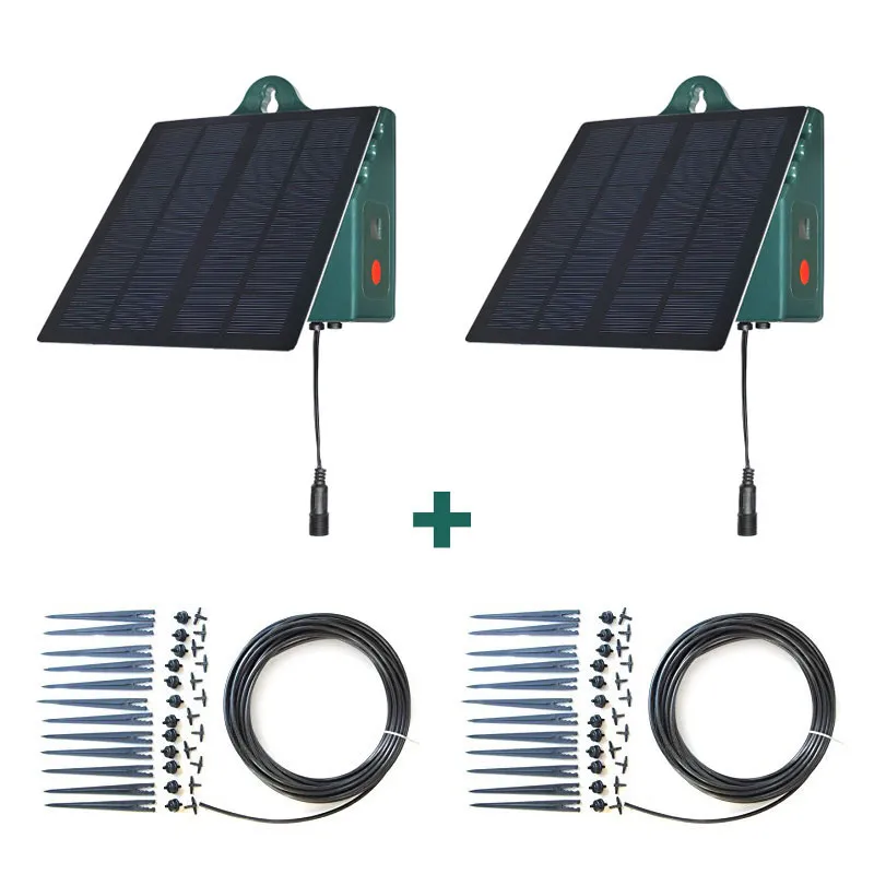 Irigare automată solară 2 x SOL-C24L + 2 x set de expansiune de 12 picuratoare (48 picuratoare)