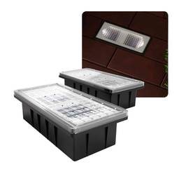 Sistem de iluminat solar pentru pavele Solar Paverlight SS9787 (pachet de 2 lămpi)