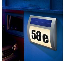 Iluminare solară pentru numărul casei Esotec Wave 102035 alb cald