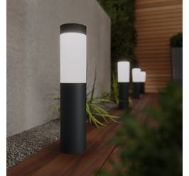 Lampă solară pentru stâlp SolarCentre London Mini USB, ediție antracit SC2326 (pachet de 4)