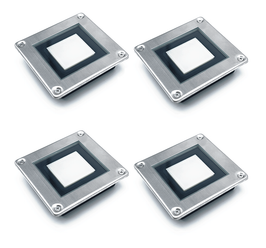 Lampă solară pătrată SolarCentre pentru podea (set de 4 becuri)