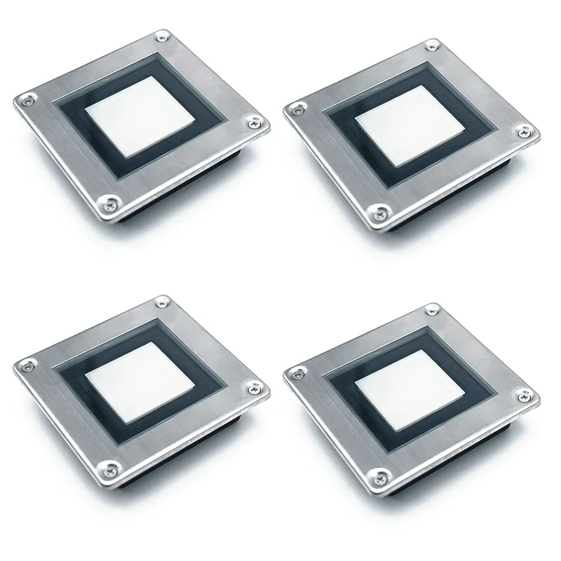 Lampă solară pătrată SolarCentre pentru podea (set de 4 becuri)