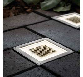 Lampă solară pătrată de podea SolarCentre Onyx Half Brick Light set 2buc