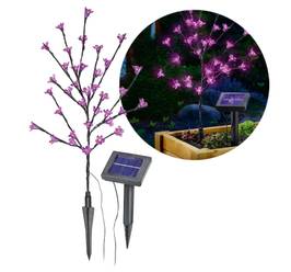 Pom de lumină solar Esotec 102104 cu flori roz