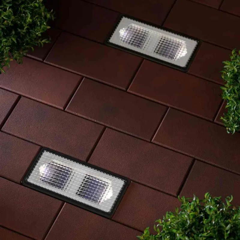 4x SolarCentre Paverlight lumini solare pentru plăci de pavaj (set de 8 lumini)