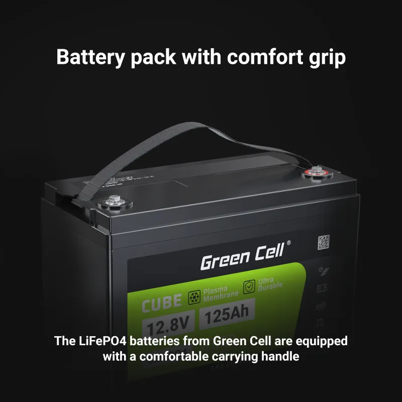 Baterie LiFePO4 12,8V 125Ah Green Cell CUBE (1600Wh)
