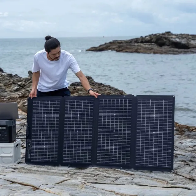 EcoFlow 220W panou solar portabil cu două fețe