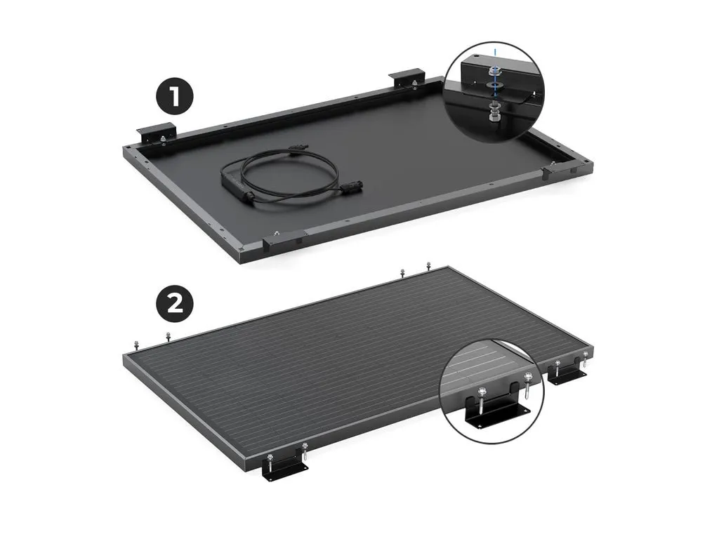 EcoFlow 2x100Wp panou solară fixă (+set de fixare)