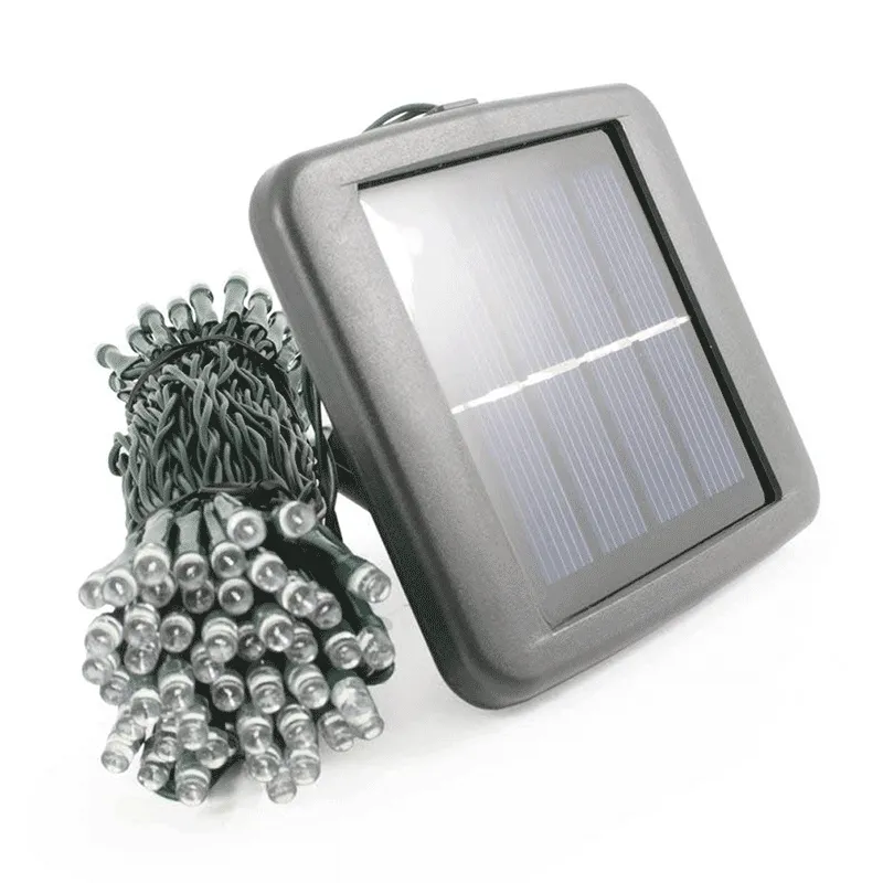 Ghirlandă LED solară SolarCentre Elan SS9943 – 100 LED-uri / 10 m, alb rece