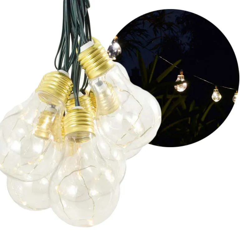 SolarCentre LVB10 Lumify Șir LED Solar Vintage cu USB - 10 lumini