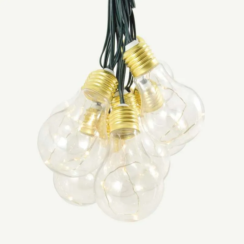 SolarCentre LVB10 Lumify Șir LED Solar Vintage cu USB - 10 lumini