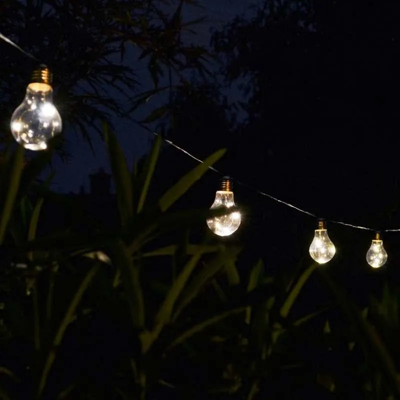 Ghirlandă LED solară SolarCentre LVB20 Lumify Vintage cu USB – 20 lumini