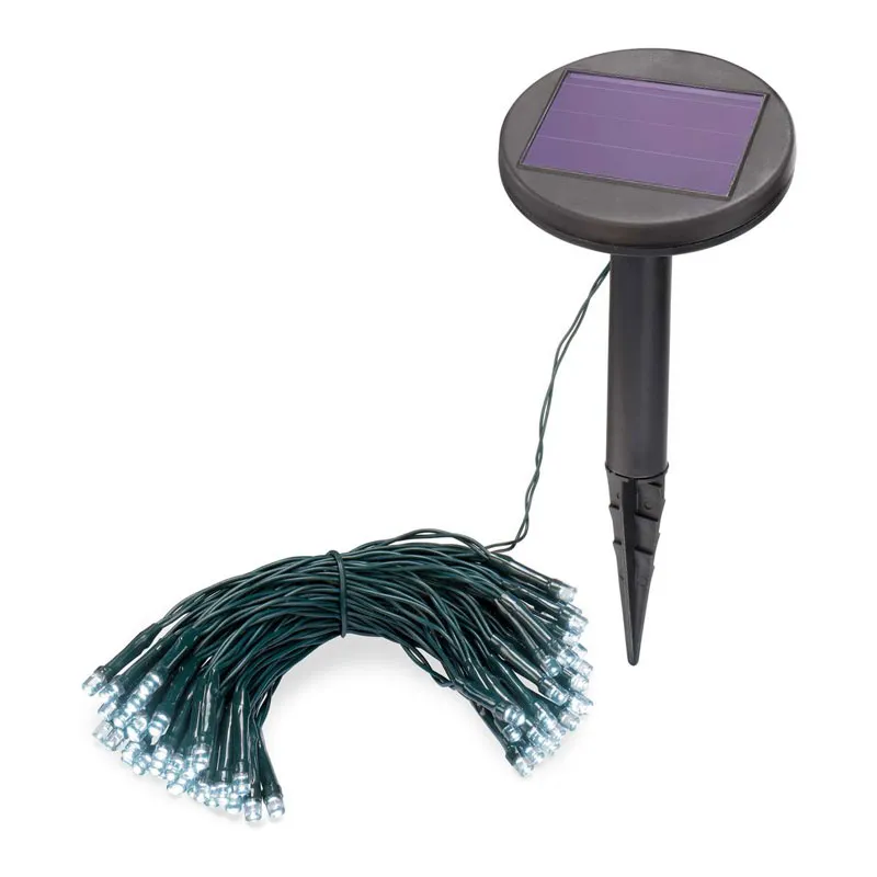 Ghirlandă solară Esotec 102167 – 60 LED-uri, 8 m, alb rece