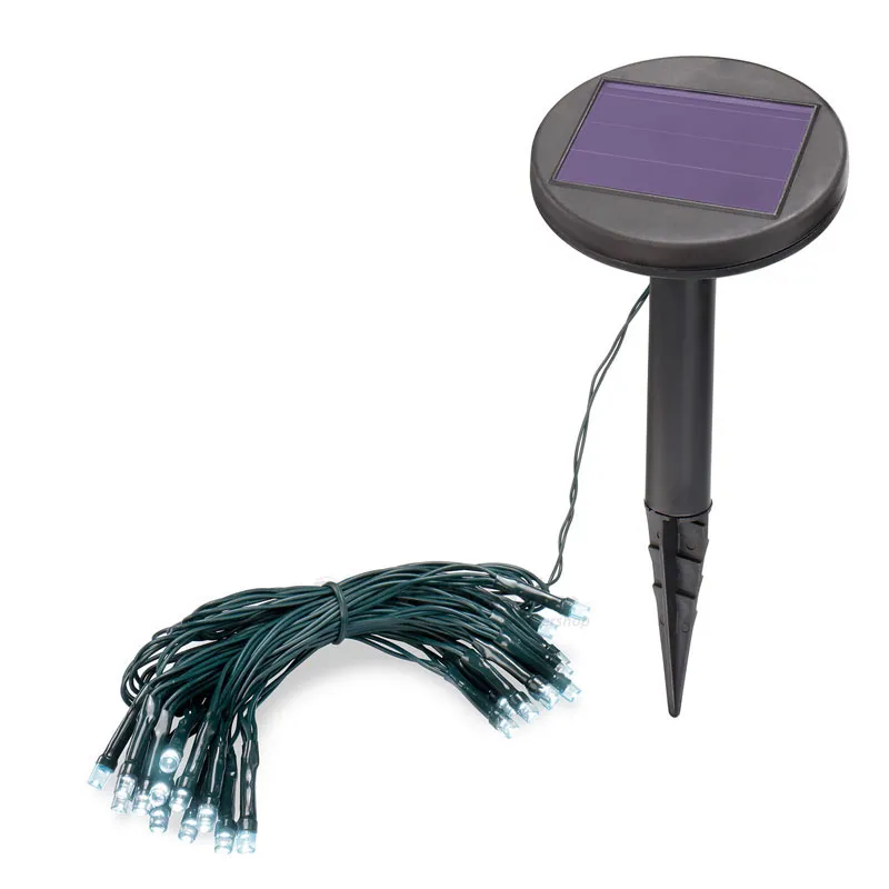 Ghirlandă solară Esotec 102165 – 24 LED-uri, 4,5 m, alb rece