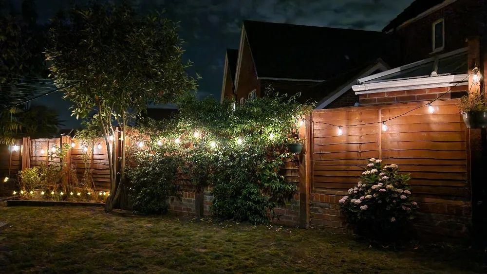 Lanț de lumină solar cu USB Edinburgh - 20 becuri