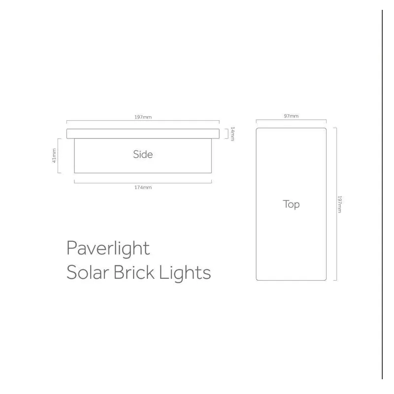 Sistem de iluminat solar pentru pavele Solar Paverlight SS9787 (pachet de 2 lămpi)