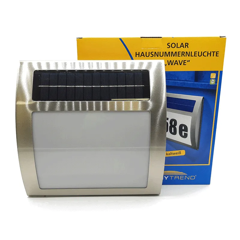 Iluminare solară pentru numărul casei Esotec Wave 102035 alb cald