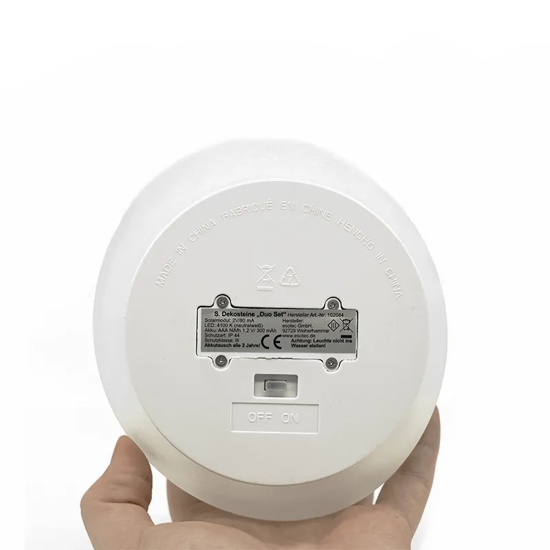 Piatră decorativă solară Esotec Duo Set 102084 - set de 2 piese