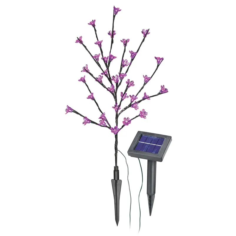 Pom de lumină solar Esotec 102104 cu flori roz
