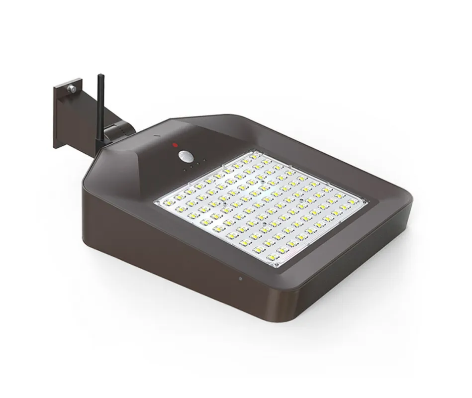 Lampă stradală solară AAL-02 5000 lm cu control prin aplicație, pentru stâlp/perete